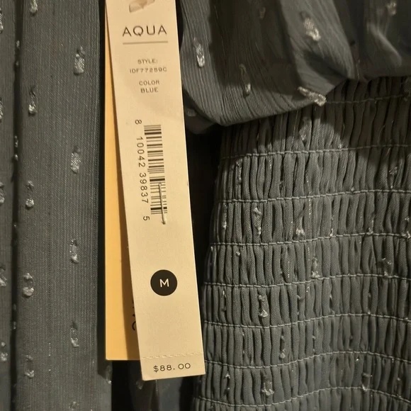 BRAND NEW WITH TAGS - Blue “Aqua” from Bloomingdale’s dress - Picture 3 of 3